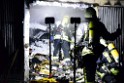 Feuer Hinterhof Garagen Koeln Hoehenberg Olpenerstr P122